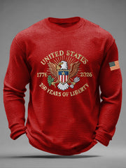 Men's 250 Waffle Print Casual T-Shirt