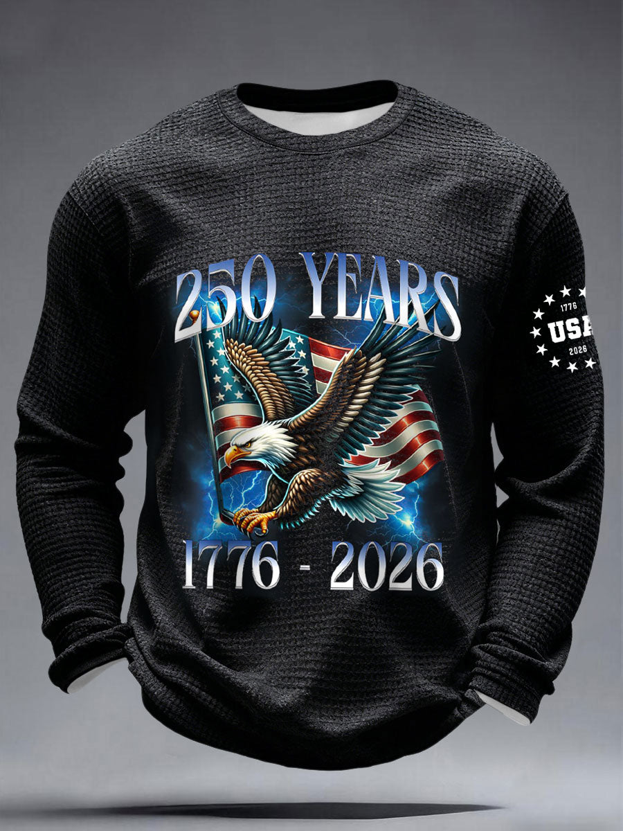 Men's 250 Years 1776-2026 Waffle T-Shirts