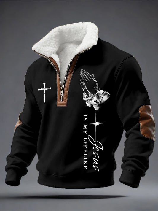 Men's Faith Print Sweatshirt