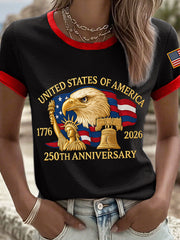 Women's 250th Anniversary Print Vintage T-Shirt