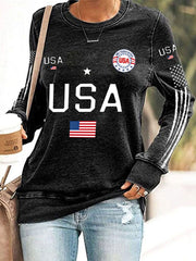 Women's USA Flag Sweatshirts