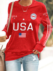Women's USA Flag Sweatshirts