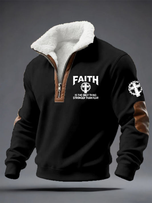 Men's Faith Print Sweatshirt