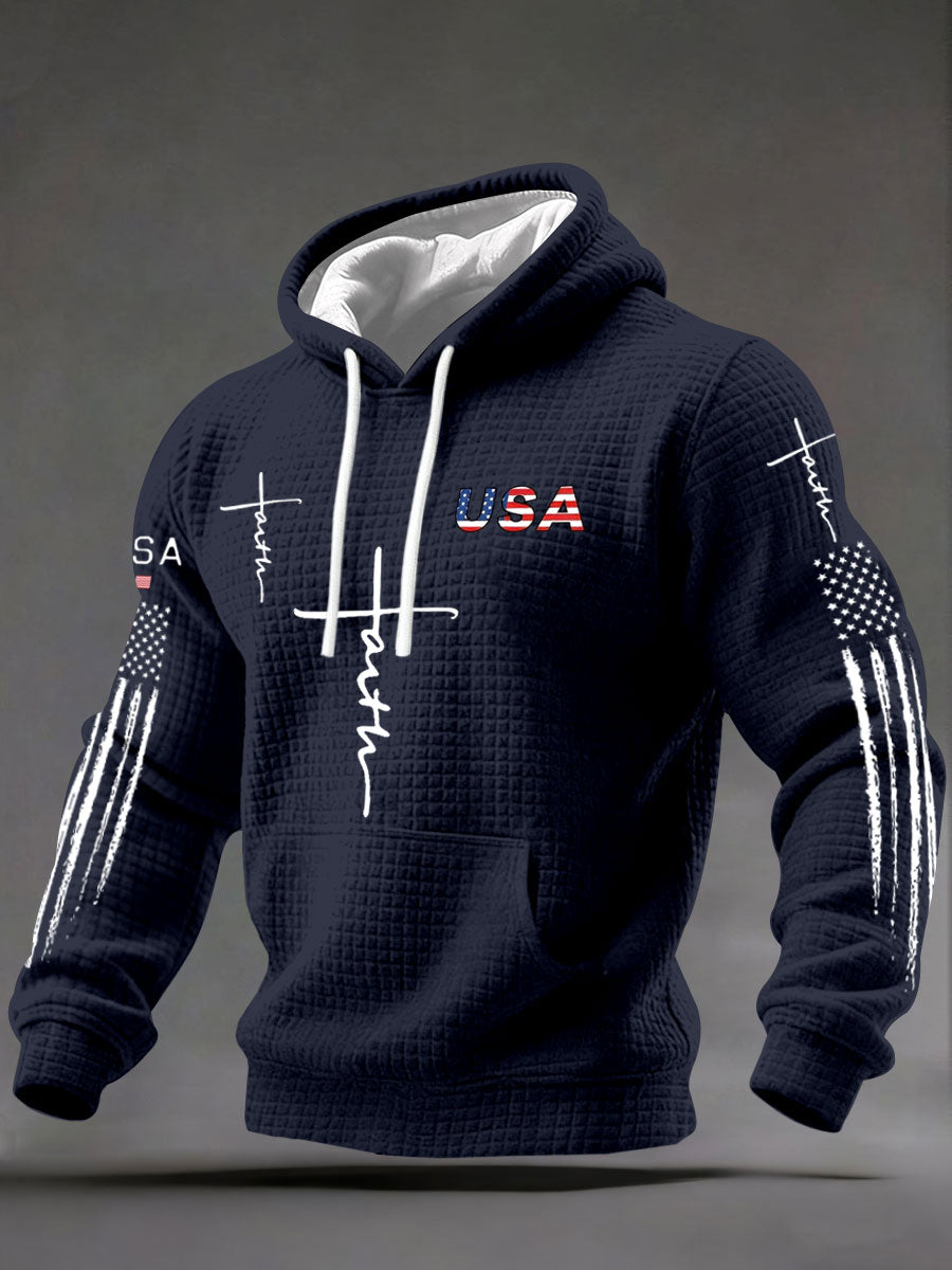 Men's Jesus Cross USA Hoodies