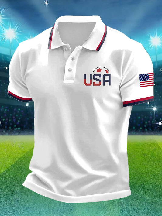 Men's USA Soccer Printed Shirt