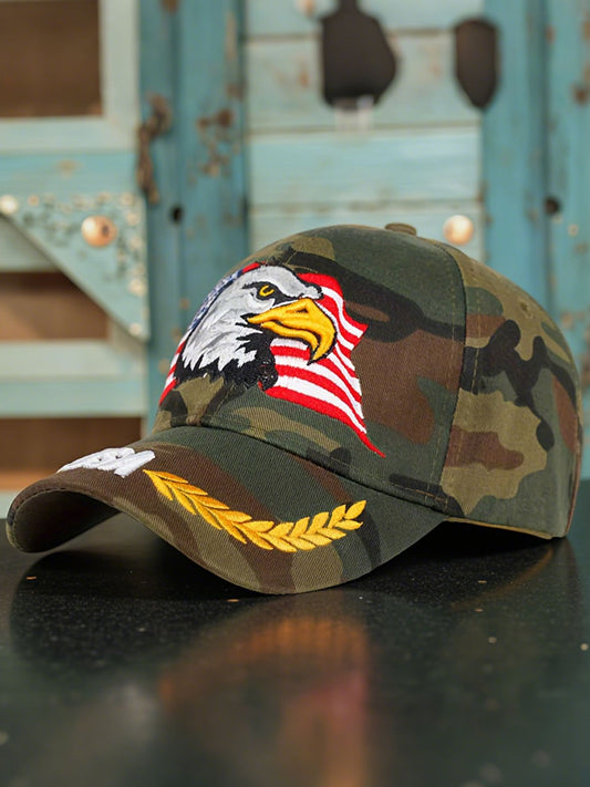 USA flag, eagle, unisex hats