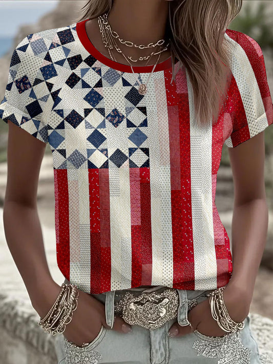 Women's USA Flag T-Shirts