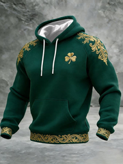 Men's St. Patrick's Day Shamrock Print Hoodie