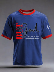 Men's 'But God' Printed Casual T-Shirt