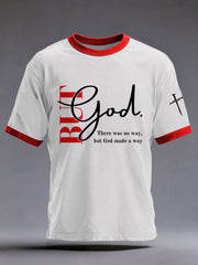 Men's 'But God' Printed Casual T-Shirt