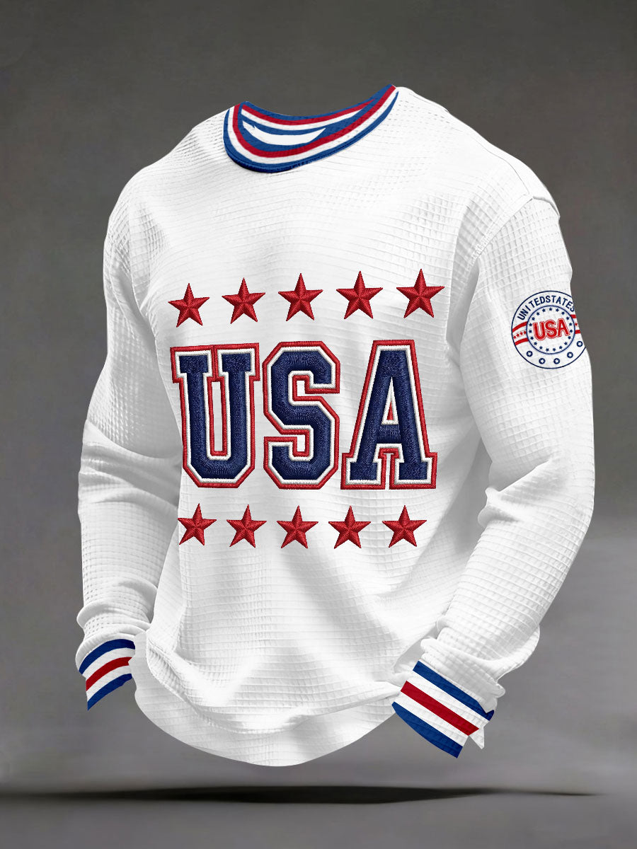 Men's USA Waffle Sweatshirt