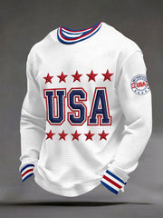 Men's USA Waffle Sweatshirt