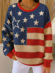 Women's American Flag Print Sweatshirts
