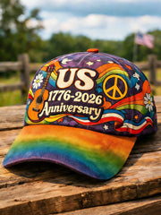 US 1776-2026 Anniversary Hippie Unisex Hats