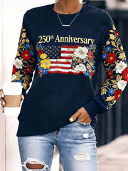 Women's 250th Anniversary Floral Print Sweatshirts
