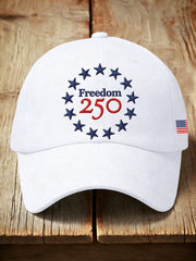 Unisex Freedom 250th Anniversary Embroidered Hat