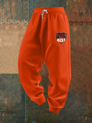 Men's Good Better Best Print Football Fans Gameday Casual Pants