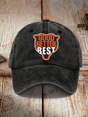 Unisex Good Better Best Print Football Fans Gameday Hat