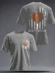 Men's Football Bears Nation Lover Printed  T-shirt