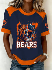 Women's Good Better Best Print Football Fans Gameday Casual  T-shirts