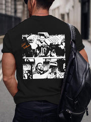 Men's Funny Iceman Print Gift For Football Fans Casual Tee