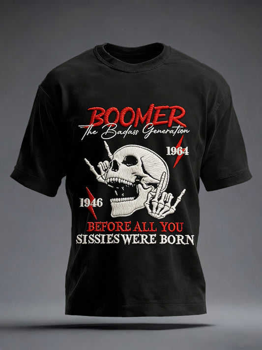Men's Boomer The Badass Generation Print T-Shirt