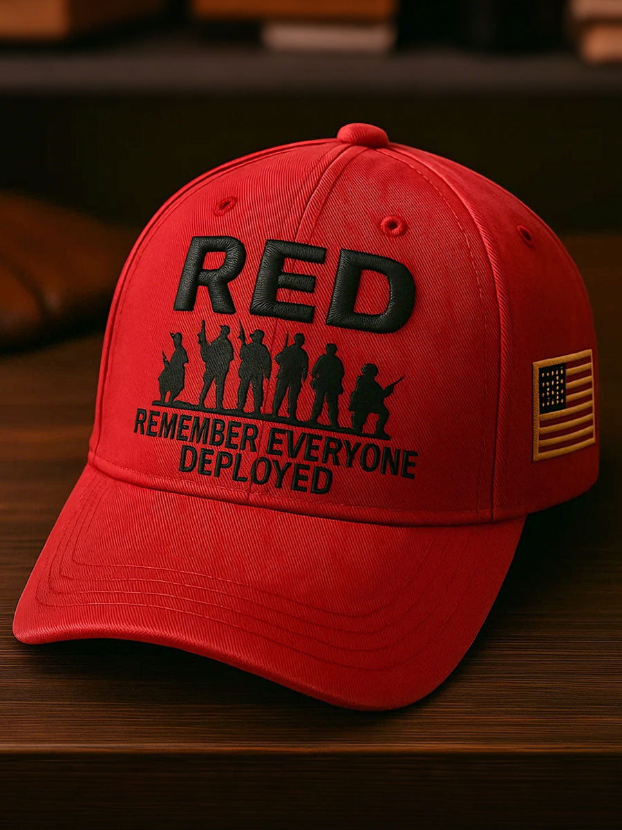 Red Friday Remember Everyone Deployed Veterans Unisex Hats
