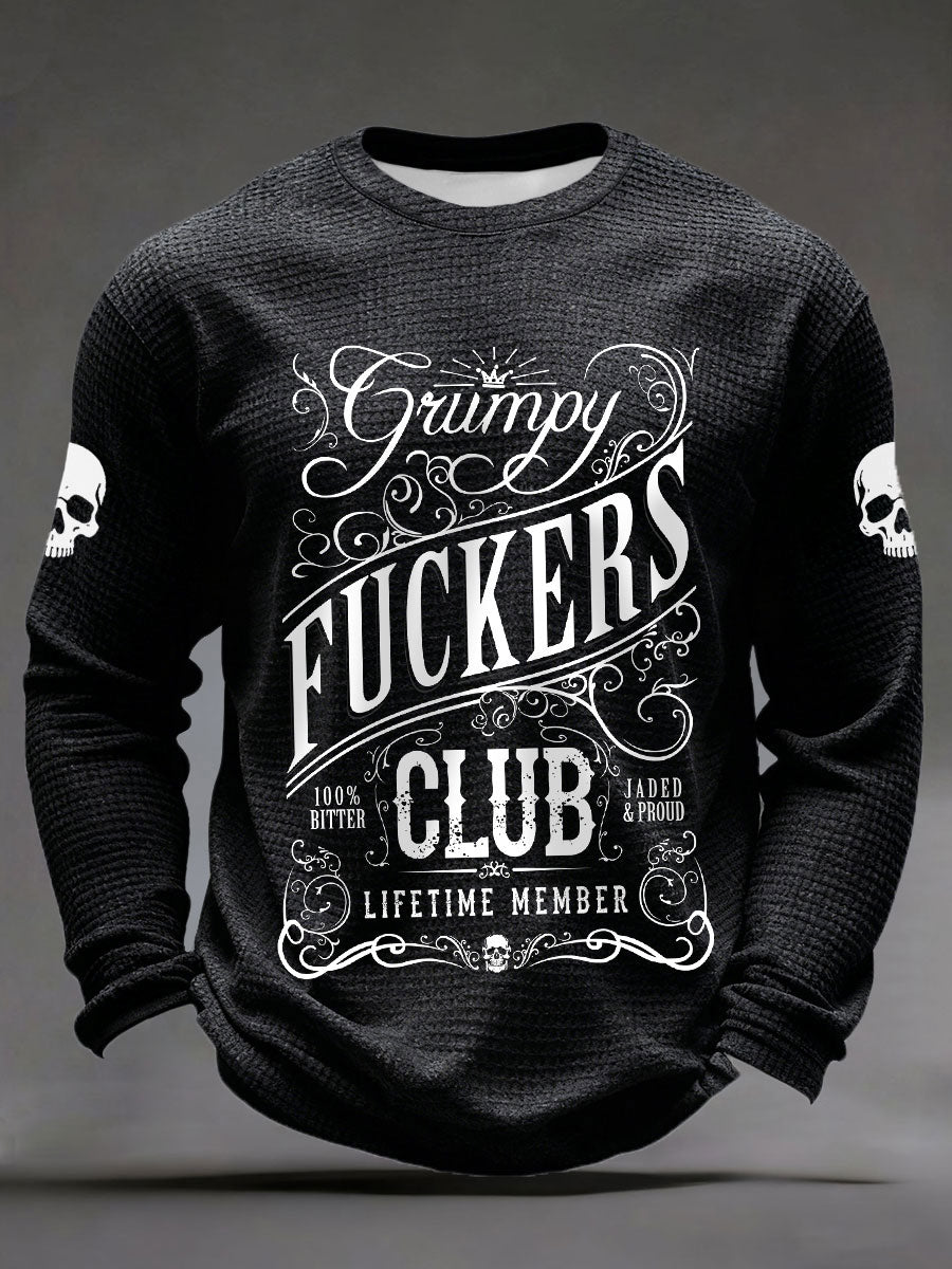 Men's Grumpy Fuckers Club Waffle T-Shirts