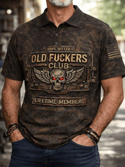 Men's Old Fuckers Club Vintage Tops