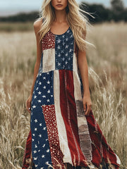 Women's Legacy Anniversary Flag Patchwork Dress