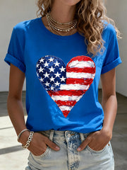 Women's Legacy Anniversary Heart Print T-Shirt