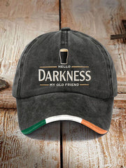 Unisex Hello Darkness My Old Friend Print Cap