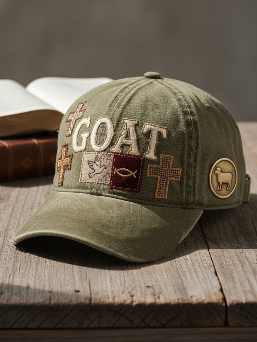 Unisex Goat Cross Resort Hawaiian Design Print Hat