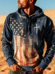 Men's Faith drop-shoulder hoodie with pockets