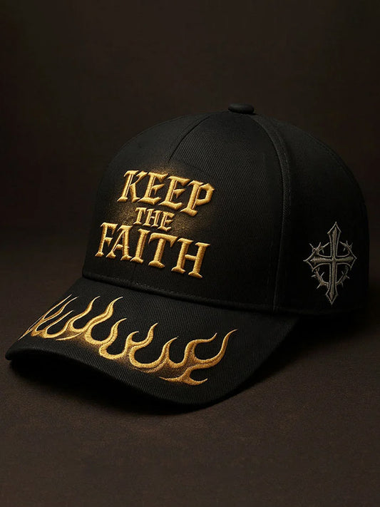 Unisex Keep The Faith Print Hat