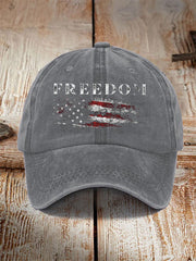 Unisex Freedom USA Flag Print Hat