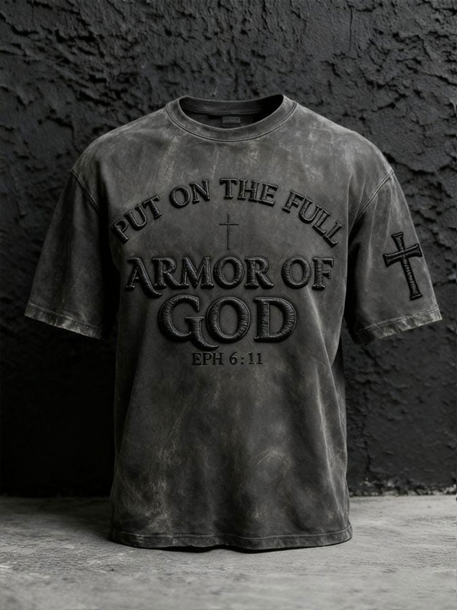 Men's Put On The Full Armor Of God Short Seeves T-shirt