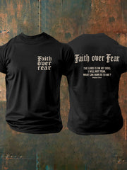 Men's Faith Over Fear Cross Short Sleeve T-shirt