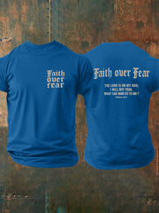 Men's Faith Over Fear Cross Short Sleeve T-shirt