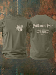 Men's Faith Over Fear Cross Short Sleeve T-shirt