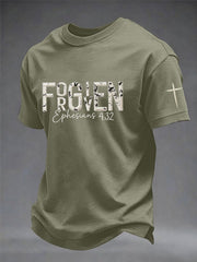 Men's Christian Forgiven Cross Short Sleeve T-shirt