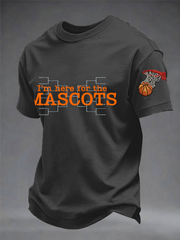 Men's March Basketball imitation cotton short-sleeved T-shirt