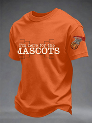 Men's March Basketball imitation cotton short-sleeved T-shirt