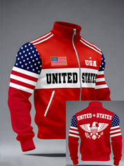 Men's USA Flag Casual Jackets