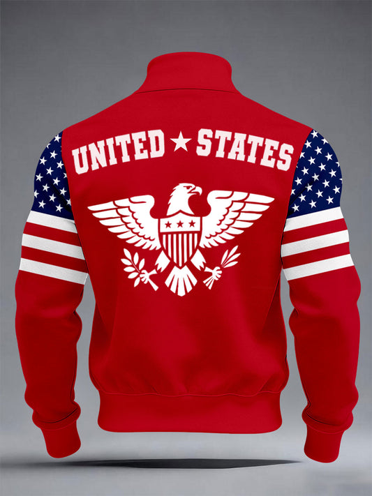 Men's USA Flag Casual Jackets