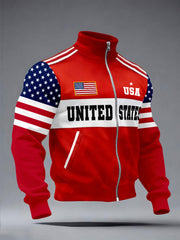 Men's USA Flag Casual Jackets