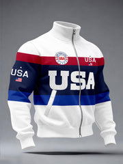 Men's USA Flag Casual Jackets