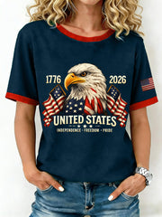 Women's USA 1776-2026 Print T-Shirt