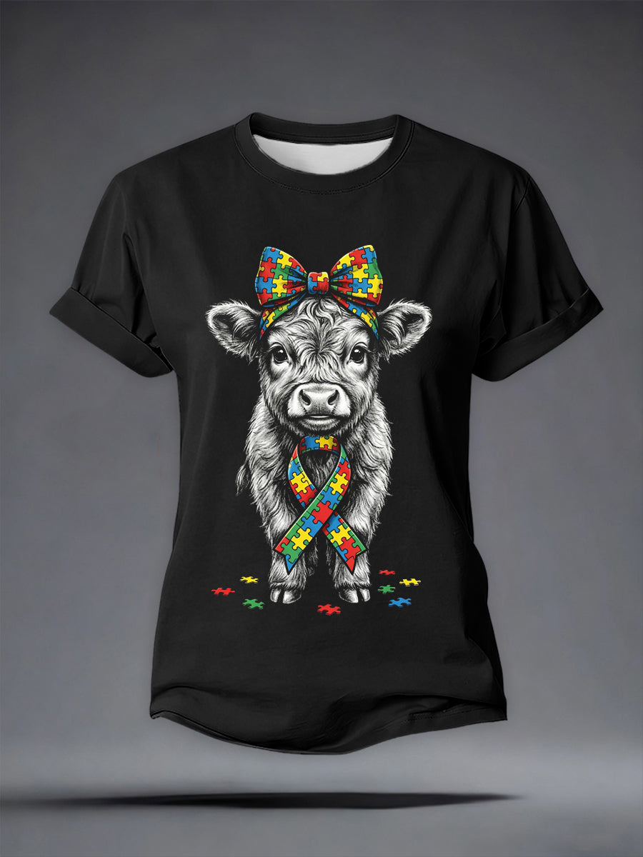 Women's Autism Acceptance Autism Awareness T-shirt