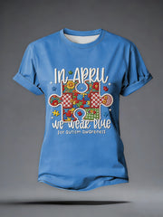 Women's Autism Acceptance Autism Awareness T-shirt